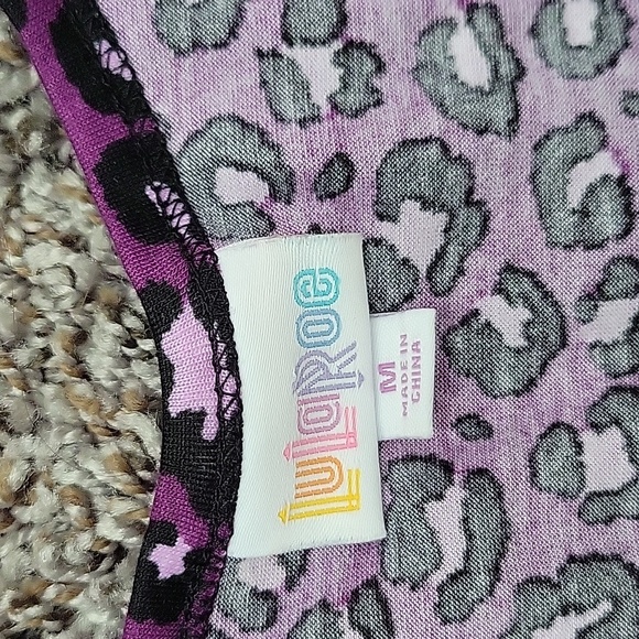 Lularoe Purple Cheetah print tank - Picture 3 of 5